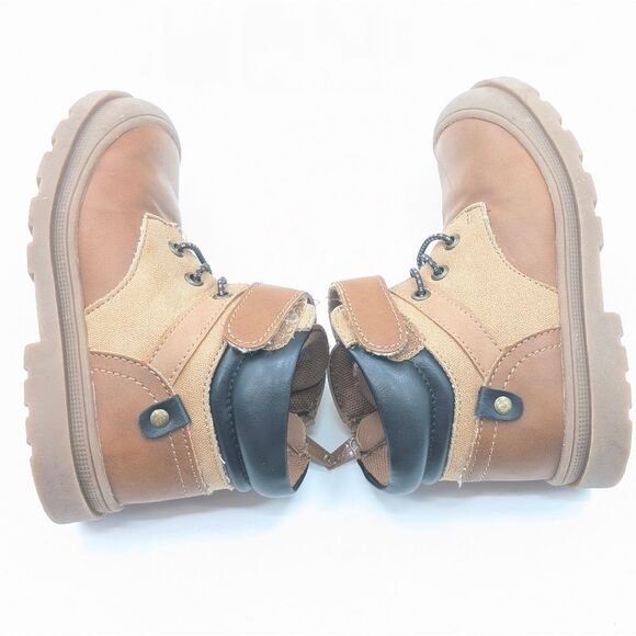 Jumping Bean Toddler Boys Brown Cognac Tod Slip on Boots Size 8 - Picture 7 of 8